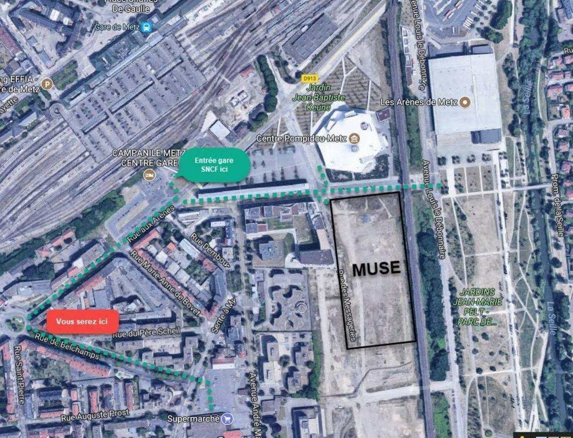Studio Gare Metz Cote Cour Eksteriør billede